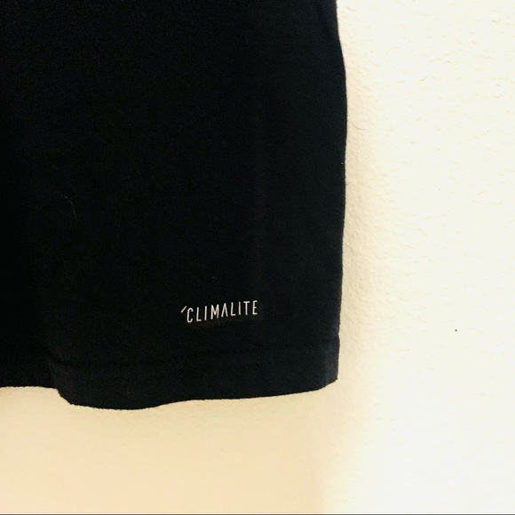 ADIDAS Black T-shirt Basic Tee 3 Stripes Logo S - Picture 7 of 8